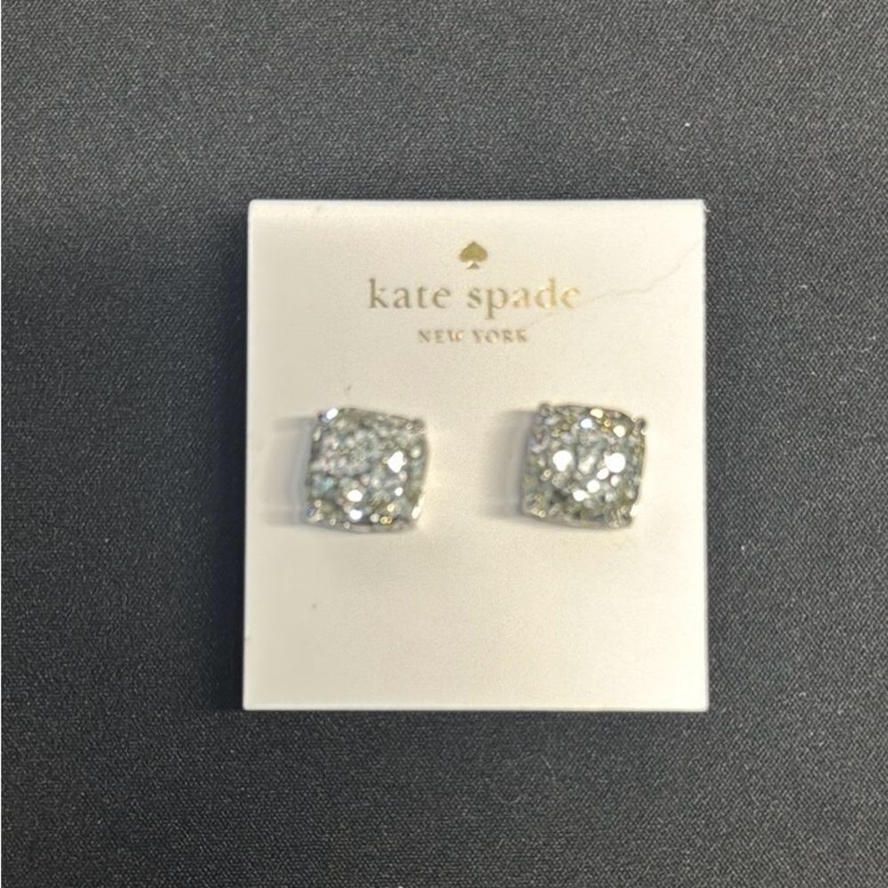 Kate Spade Silver Crystal Earrings